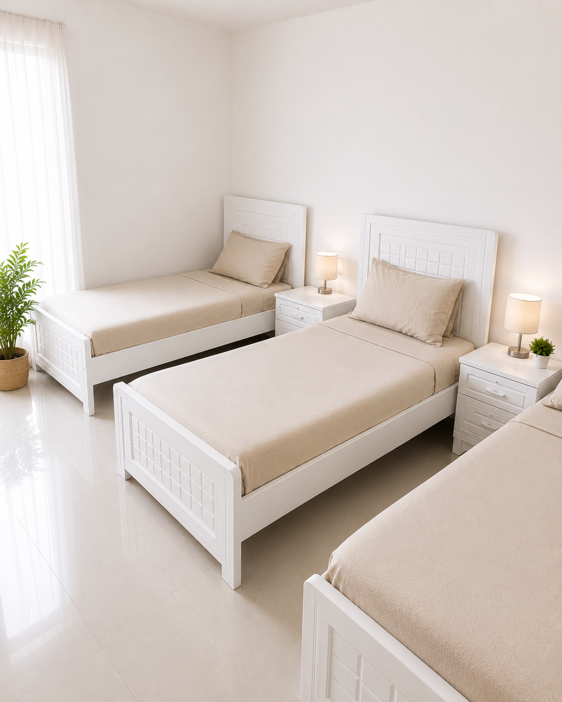 Room for 3 with balcony: Single Bed lux
